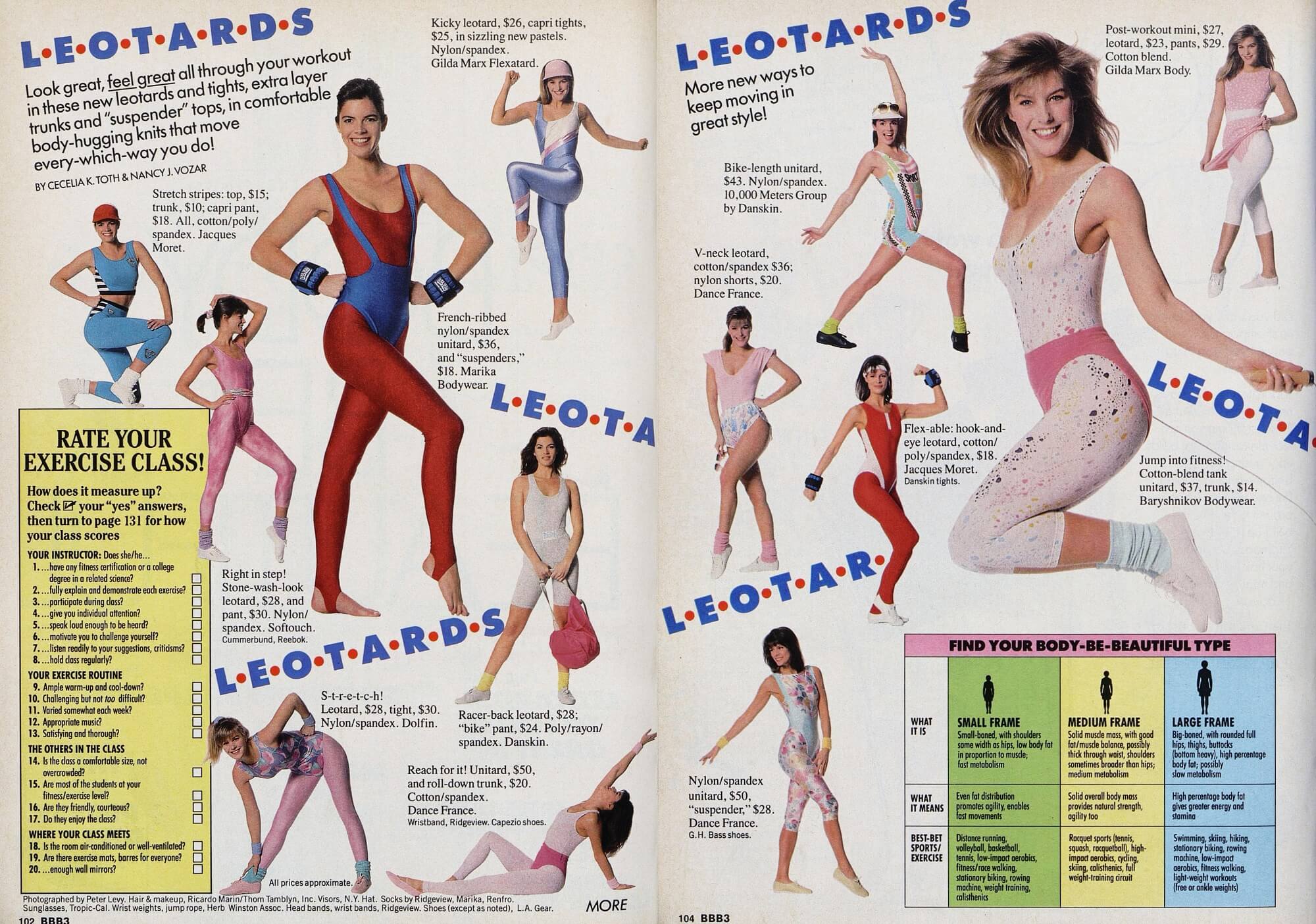 70s Workout Clothes  80s Tracksuits, Running Shorts, Leotards