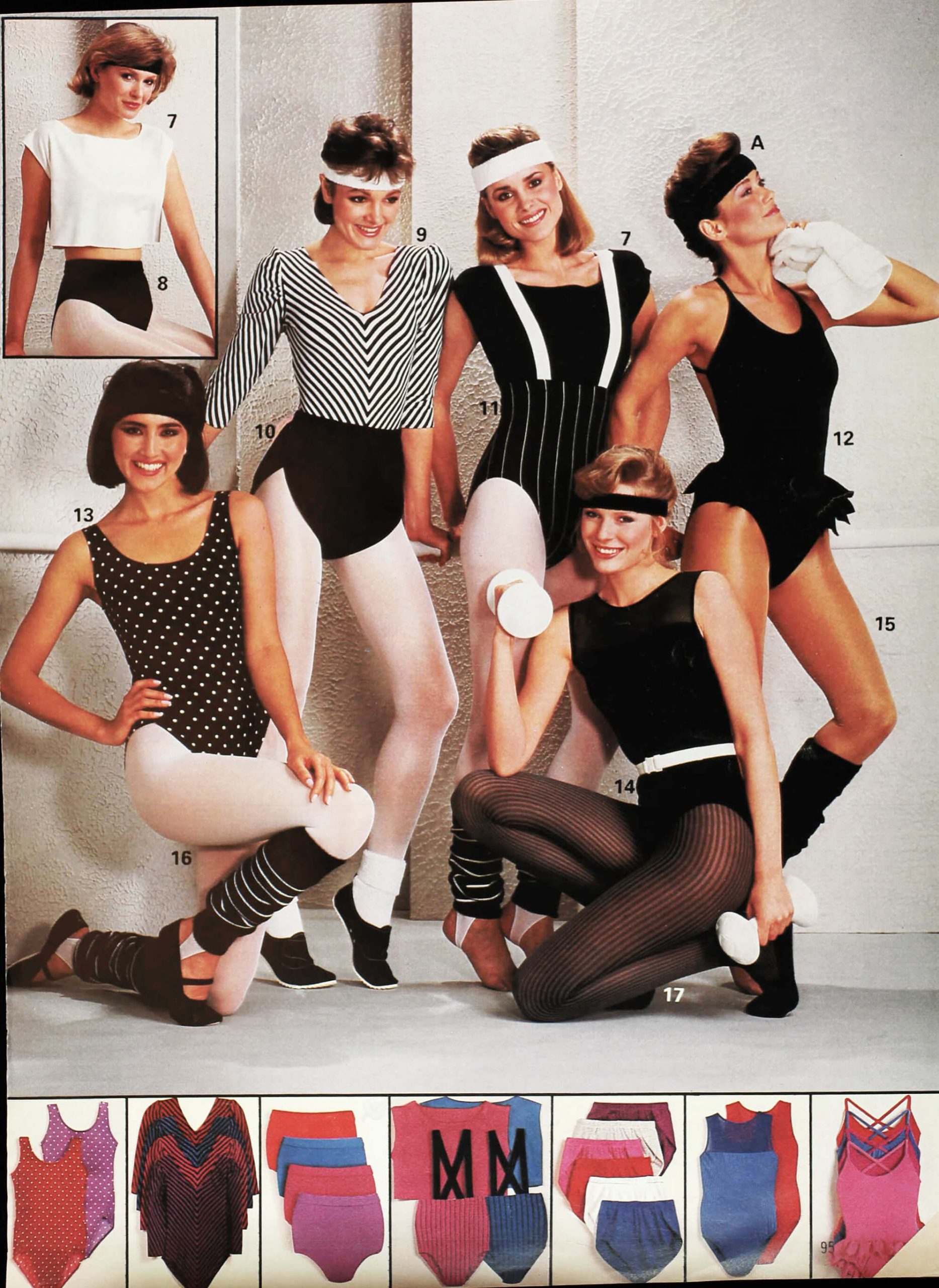 Jazzercise poster, 1984 vintage press photo print - Historic Images