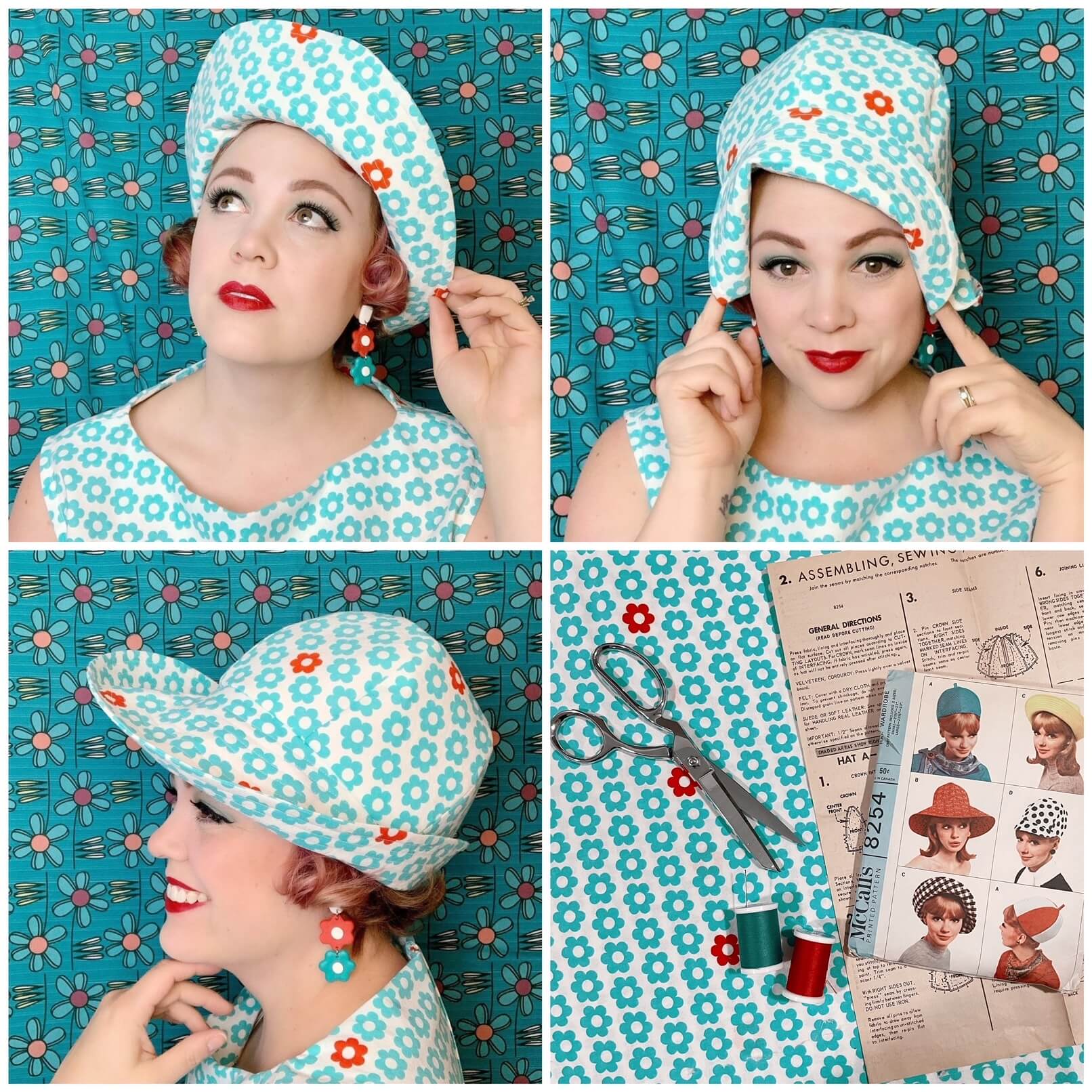 Buy 1950s Chiffon Scarf Retro Hair Tie 50s Sheer Square Neck Head Scarf  Vintage Neckerchief for Women Girls (Color 1) at Amazon.in